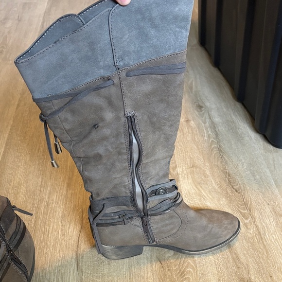 Jellypop Gray Ankle Boots for Women - Picture 3 of 4